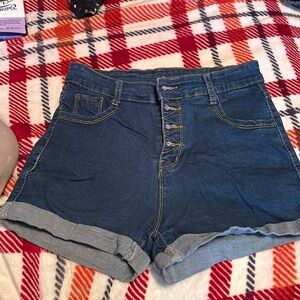 High rise Jean shorts